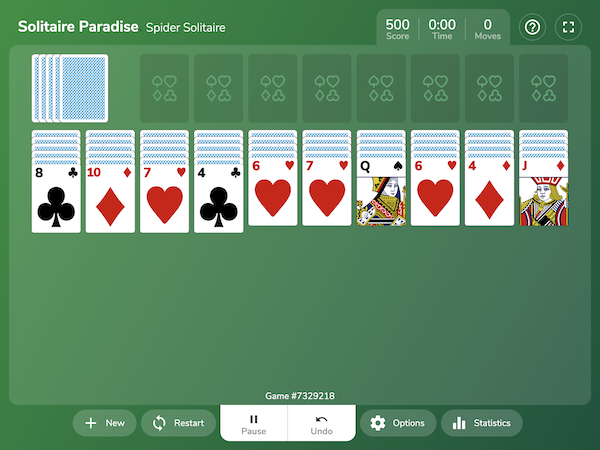 Spider Solitaire 2 Suits