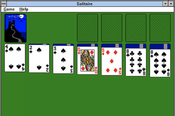 Windows Solitaire screenshot